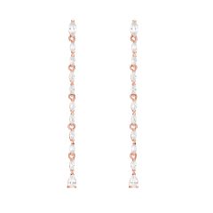 Louison Drop Earrings with CZ Rose Gold Plated