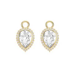 Angelic Pear Drop Mix Charms Gold Plated