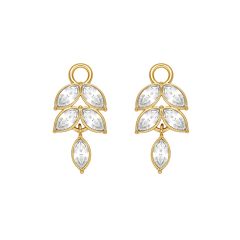 Nora Drop Mix Charms Gold Plated